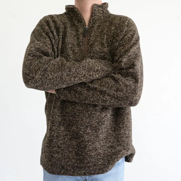 Vintage Stillwater  Supply Co. Brown Half Zip Sweater Size XL - Picture 2 of 13